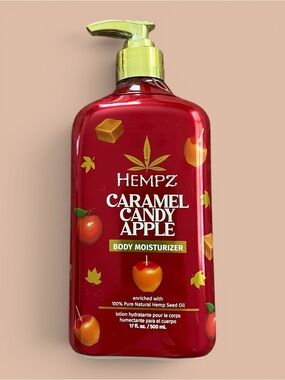 HEMPZ Caramel Candy Apple Body Moisturizer - Red Sealed New
